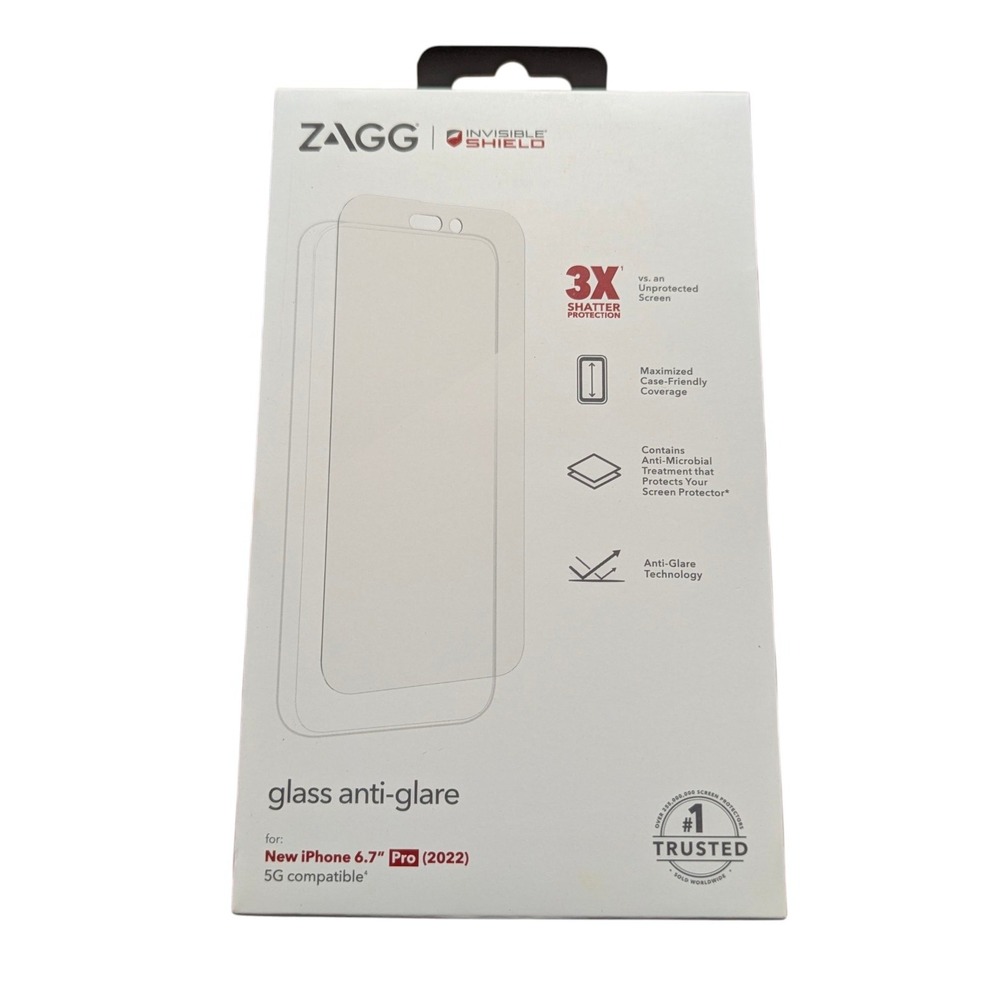 Mm5N Zagg Invisible Shield Glass Anti-Glare Screen Protector 4 iPhone 14 Pro Max